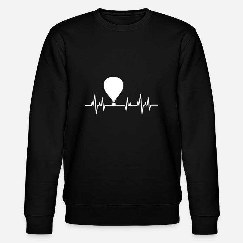 Heißluftballon - Stanley/Stella Unisex Bio-Sweatshirt CHANGER  - Schwarz