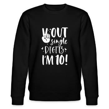 Peace Out Single Digits J’ai 10 ans - Sweat bio CHANGER Stanley/Stella Unisexe - noir - Devant - Nik (191cm) & Marisol (170cm)