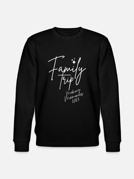 Wiedersehens-Familienreise 2023 Erinnerungen machen Urlaub - Stanley/Stella Unisex Bio-Sweatshirt CHANGER  - Schwarz
