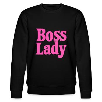 Drôle Manager Lady Cadeau Pour Femmes Filles - Sweat bio CHANGER Stanley/Stella Unisexe - noir - Devant - Nik (191cm) & Marisol (170cm)