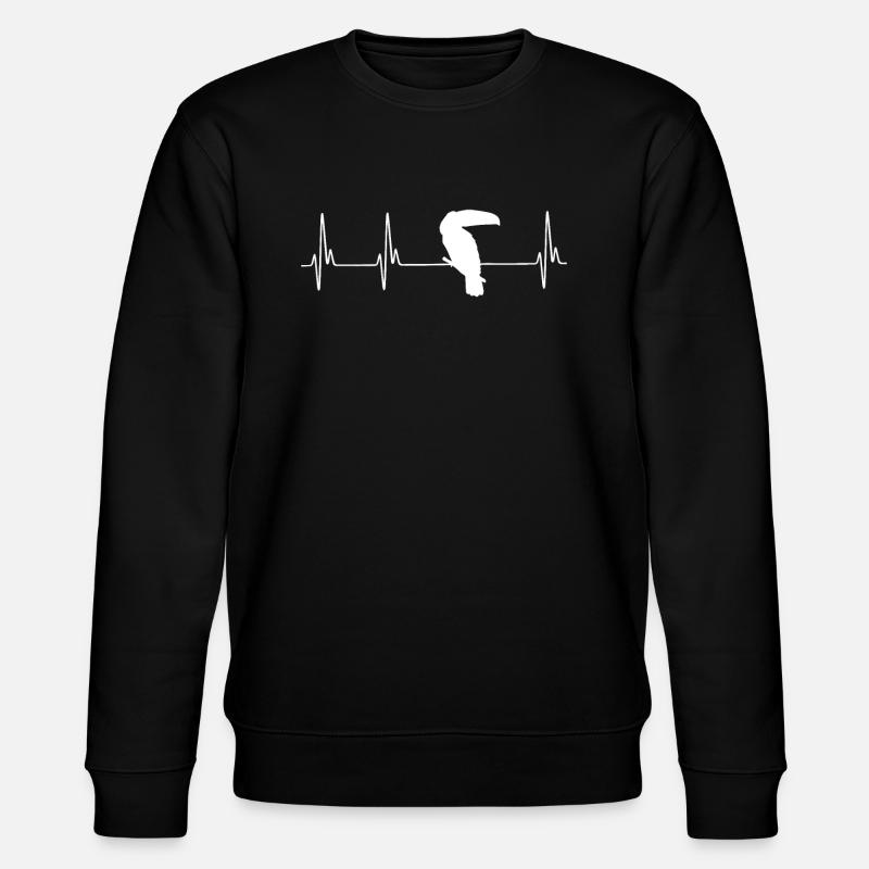 Toucan ECG - Stanley/Stella CHANGER Unisex Organic Sweatshirt - black