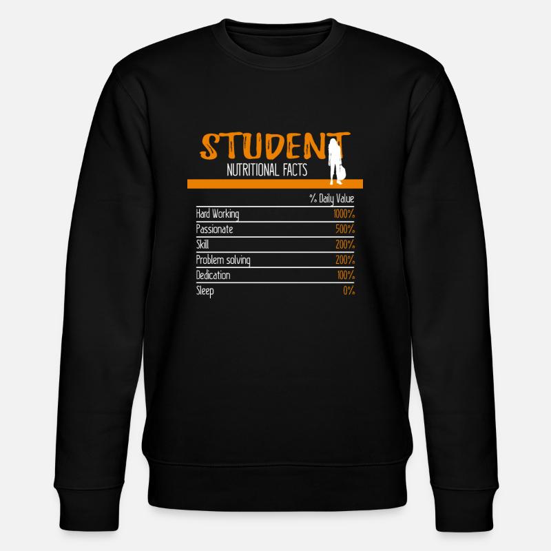 Student Ingredients - Stanley/Stella CHANGER Unisex Organic Sweatshirt - black