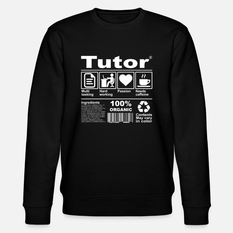 tutor - Stanley/Stella CHANGER Unisex Organic Sweatshirt - black