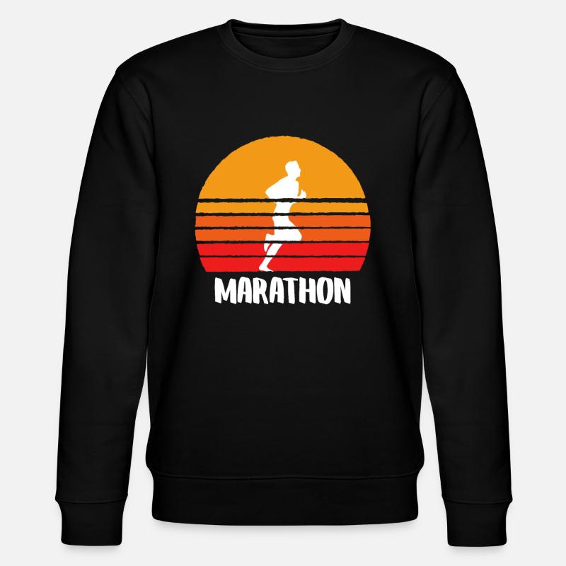 Marathon Sunset - Stanley/Stella Unisex Bio-Sweatshirt CHANGER  - Schwarz
