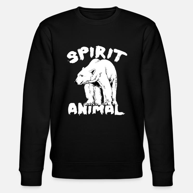 POLAR BEAR - Stanley/Stella Unisex Bio-Sweatshirt CHANGER  - Schwarz