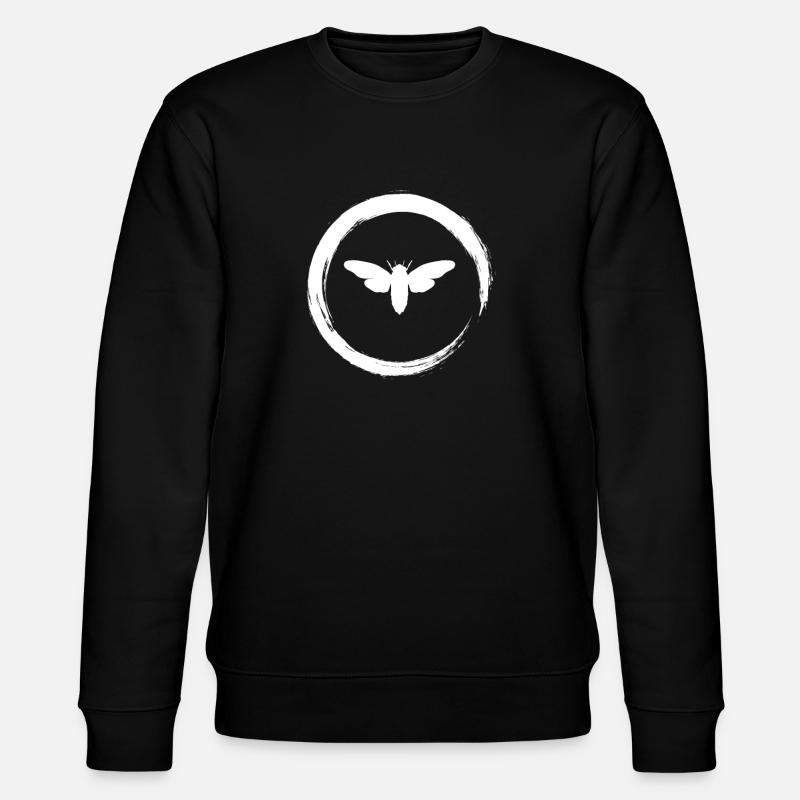cicada - Stanley/Stella Unisex Bio-Sweatshirt CHANGER  - Schwarz