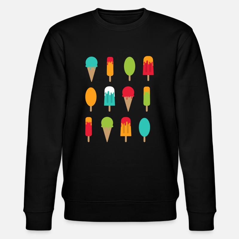 crème glacée - Sweat bio CHANGER Stanley/Stella Unisexe - noir