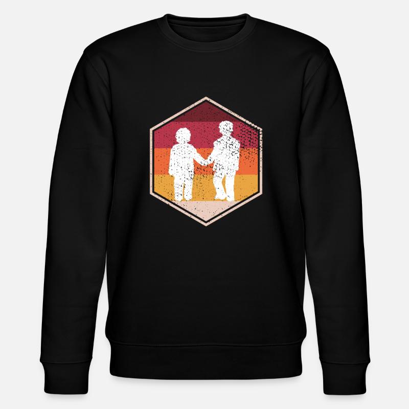Rétro Brother Hexagone Design - Sweat bio CHANGER Stanley/Stella Unisexe - noir
