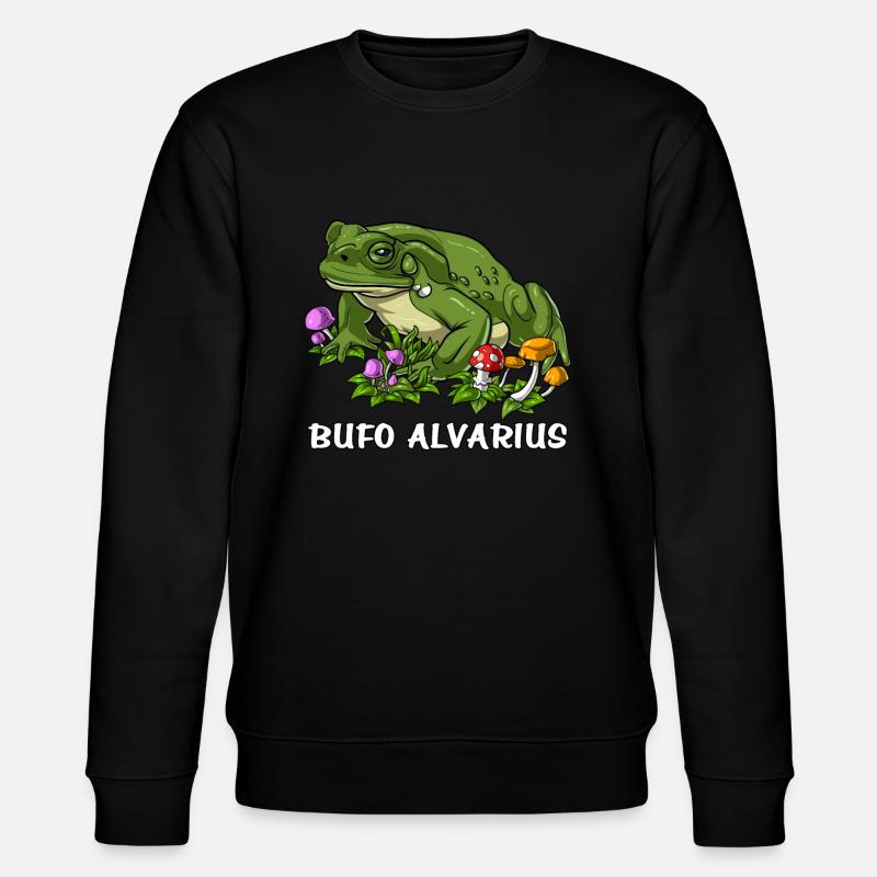 Bufo Alvarius Toad - Stanley/Stella CHANGER Unisex Organic Sweatshirt - black