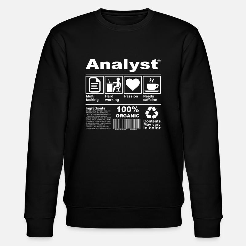 Analyst - Stanley/Stella CHANGER Unisex Organic Sweatshirt - black