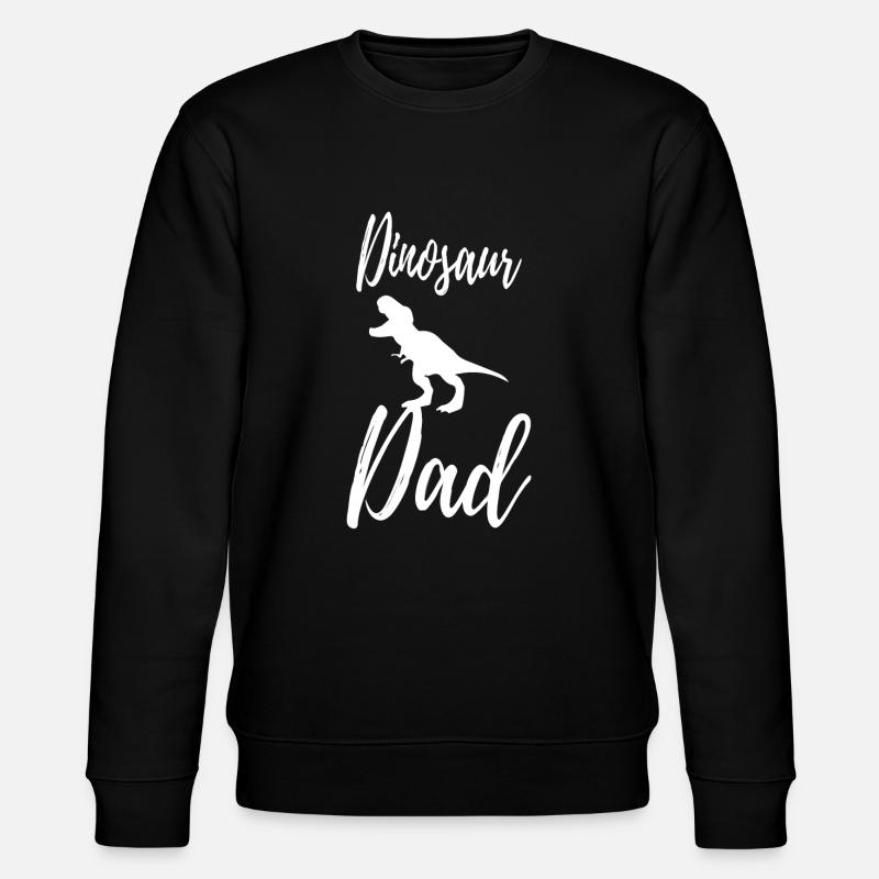 Dinosaur - Stanley/Stella Unisex Bio-Sweatshirt CHANGER  - Schwarz