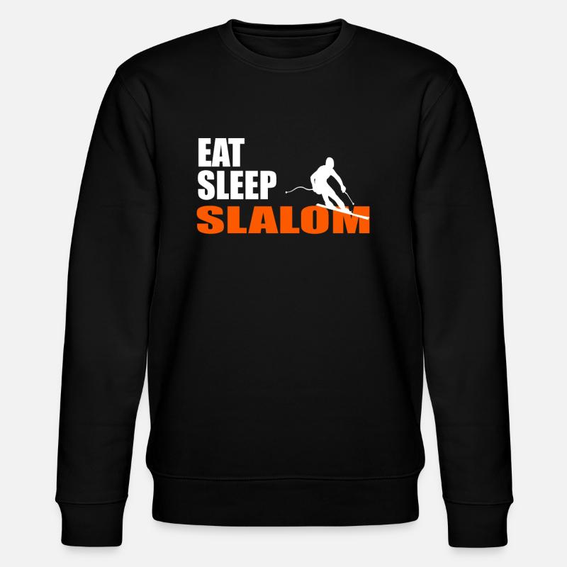 EAT. SLEEP. SLALOM. REPEAT. - Sweat bio CHANGER Stanley/Stella Unisexe - noir