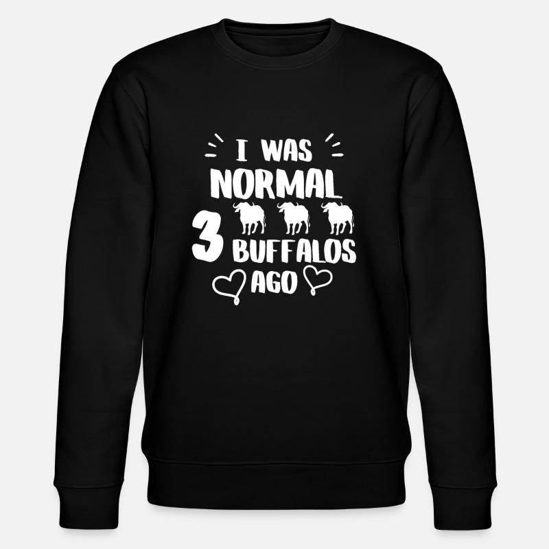 Fancy Buffalo Tshirt - Stanley/Stella Unisex Bio-Sweatshirt CHANGER  - Schwarz