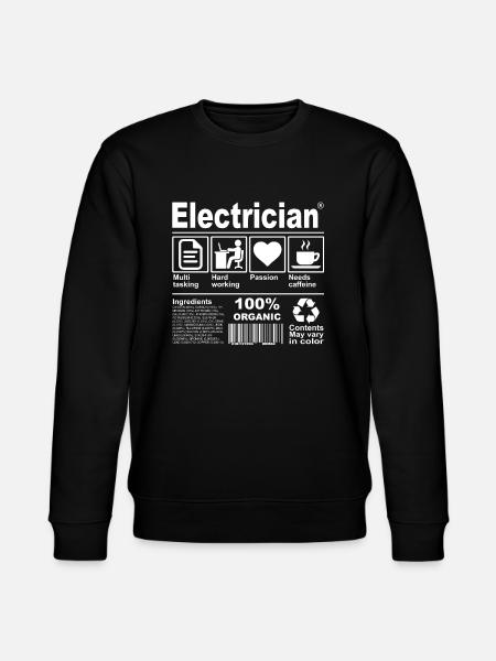 Electrician - Stanley/Stella CHANGER Unisex Organic Sweatshirt - black