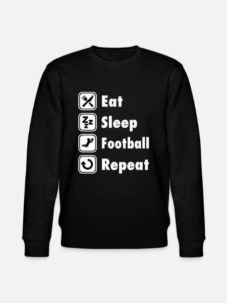Funny football tshirt - Stanley/Stella CHANGER Unisex Organic Sweatshirt - black