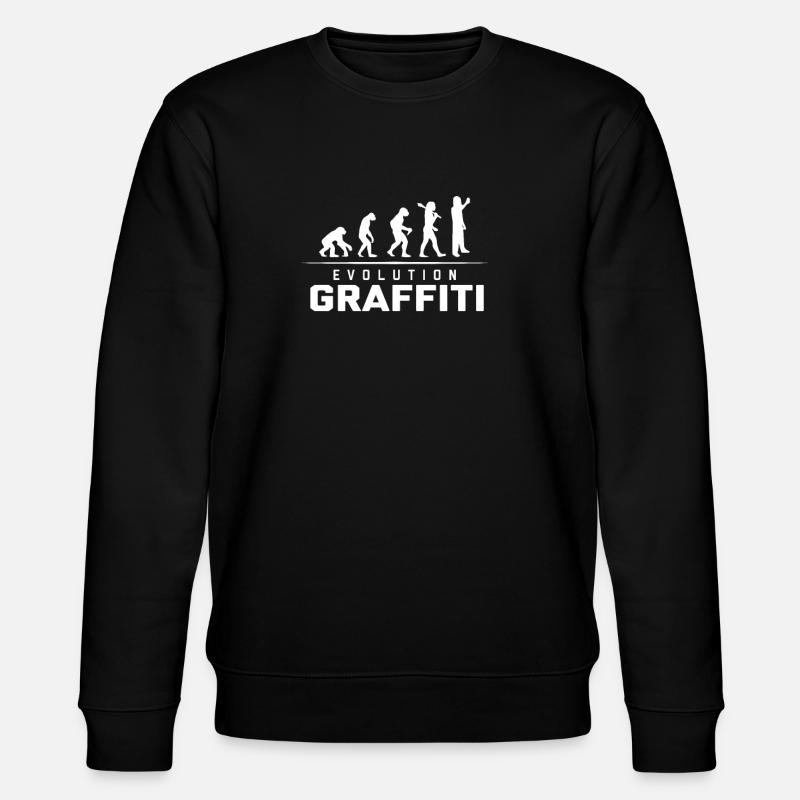 EVOLUTION OF GRAFFITI - Stanley/Stella CHANGER Unisex Organic Sweatshirt - black