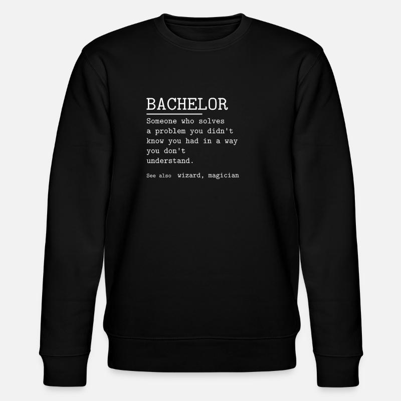 BACHELOR - Stanley/Stella Unisex Bio-Sweatshirt CHANGER  - Schwarz
