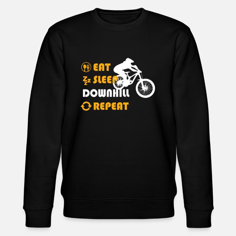 Downhill Graphic Tshirt - Stanley/Stella CHANGER Unisex Organic Sweatshirt - black