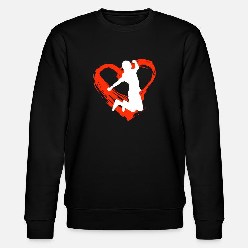 A Heart For Trampoline - Stanley/Stella Unisex Bio-Sweatshirt CHANGER  - Schwarz