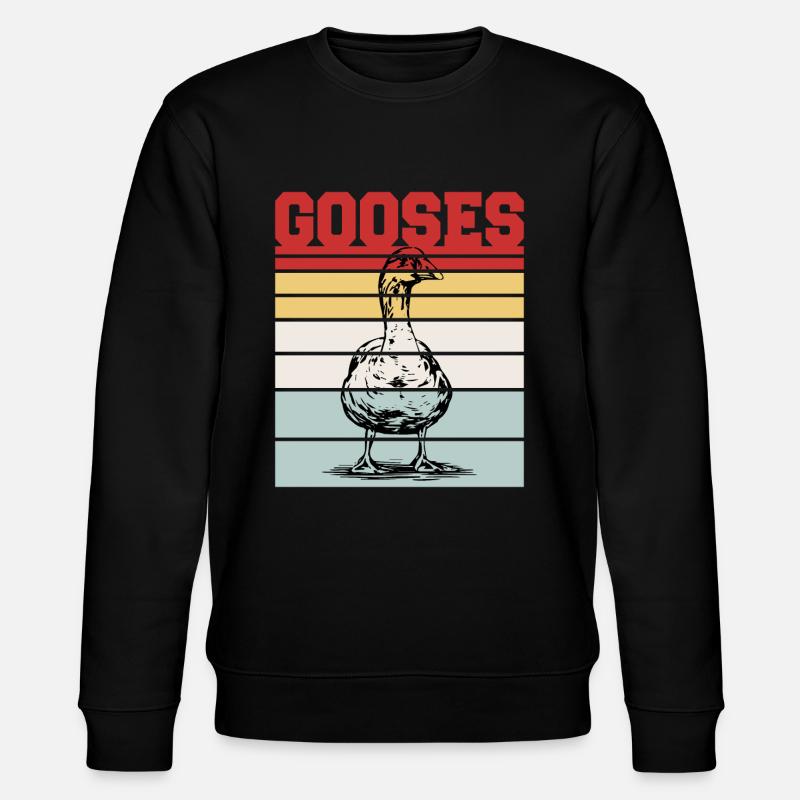 GOOSES - Stanley/Stella Unisex Bio-Sweatshirt CHANGER  - Schwarz