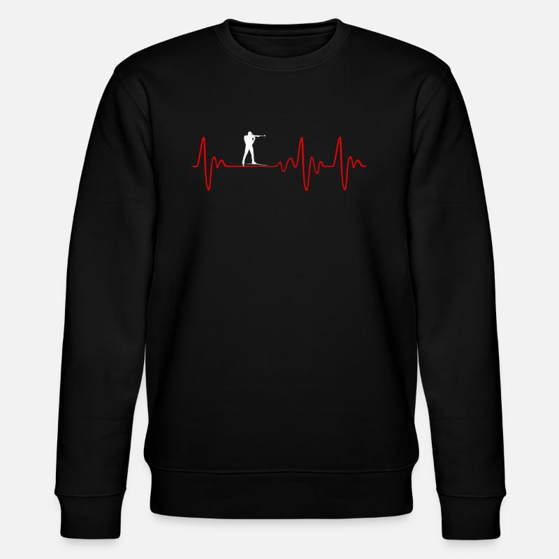 Biathlon Bday Present Idea - Stanley/Stella Unisex Bio-Sweatshirt CHANGER  - Schwarz