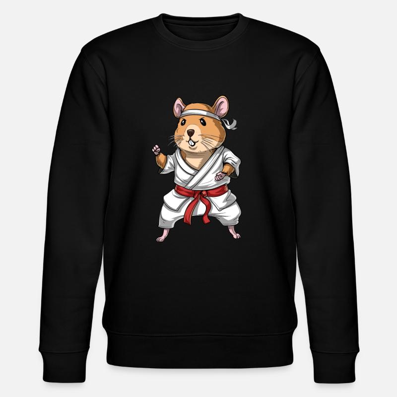 Hamster Karate - Stanley/Stella CHANGER Unisex Organic Sweatshirt - black