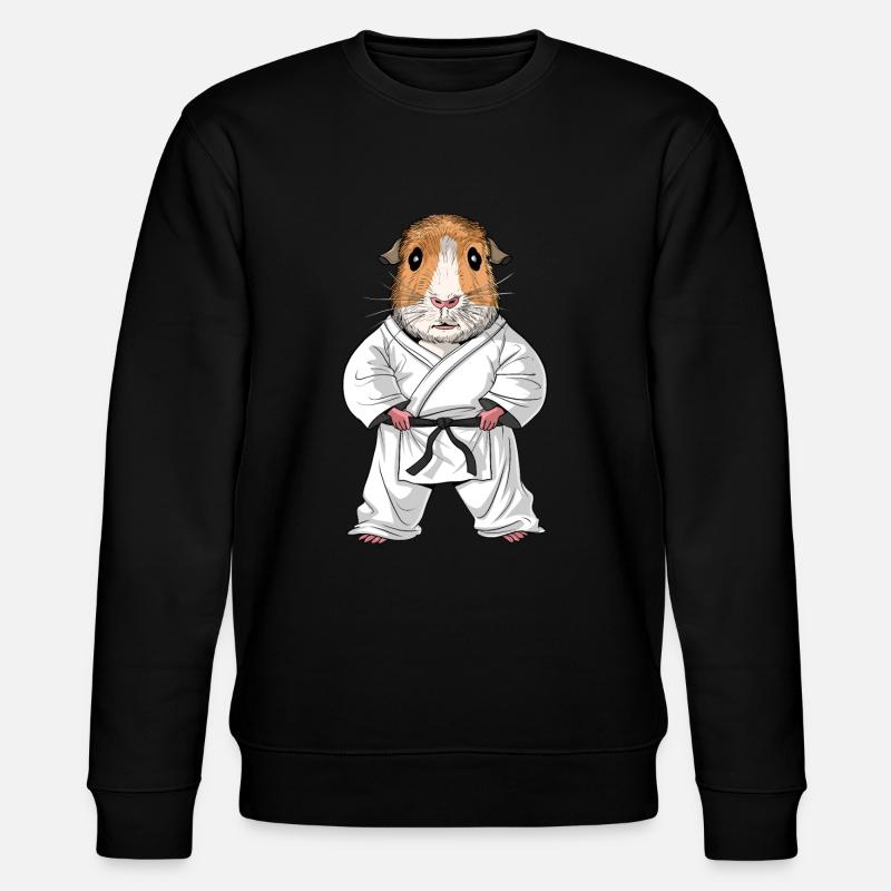 Meerschweinchen Karate - Stanley/Stella Unisex Bio-Sweatshirt CHANGER  - Schwarz