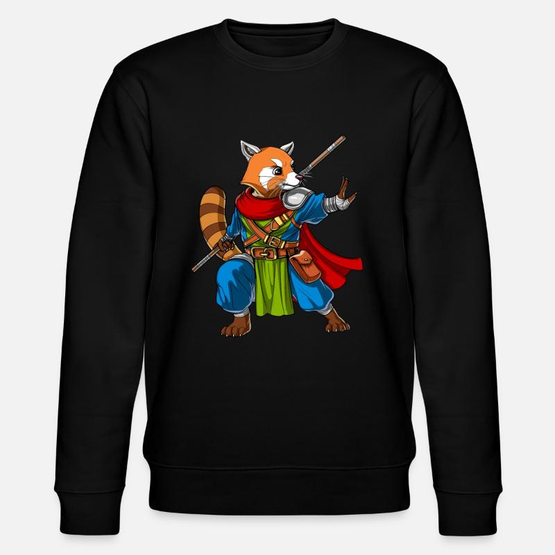 Red Panda Bear Ninja - Sweat bio CHANGER Stanley/Stella Unisexe - noir