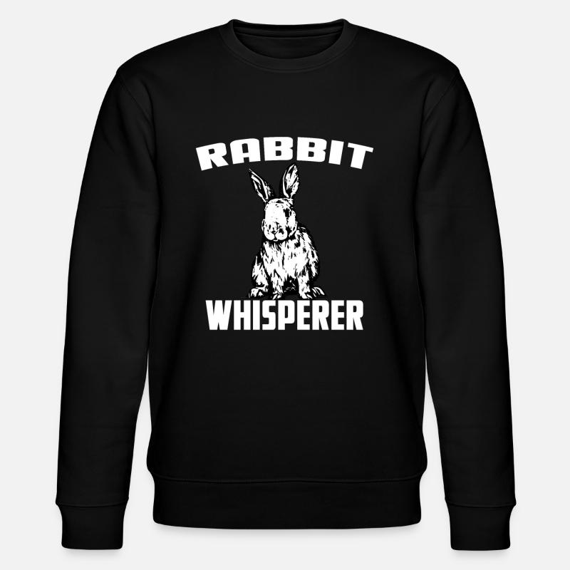 Rabbit Whisperer - Stanley/Stella CHANGER Unisex Organic Sweatshirt - black