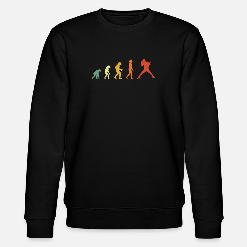 Retro Table Tennis Evolution - Stanley/Stella Unisex Bio-Sweatshirt CHANGER  - Schwarz