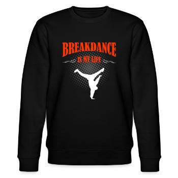 Breakdance - Sweat bio CHANGER Stanley/Stella Unisexe - noir - Devant - Nik (191cm) & Marisol (170cm)