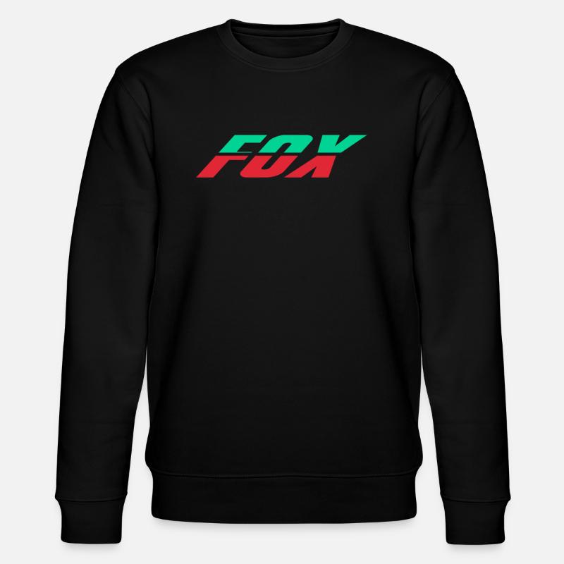 Fox Modern Design - Stanley/Stella Unisex Bio-Sweatshirt CHANGER  - Schwarz