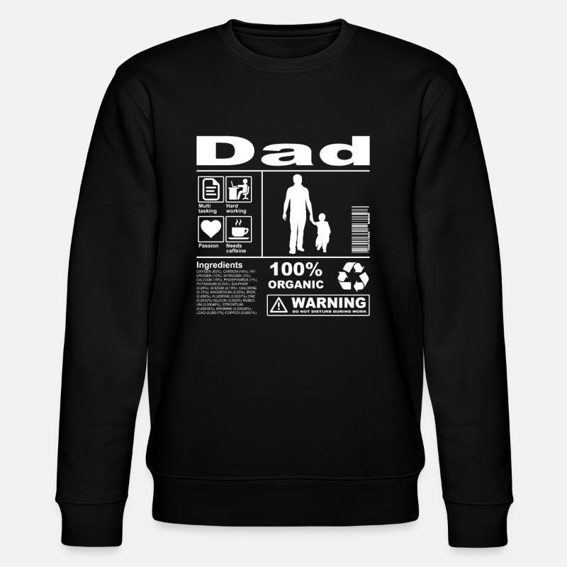 Dad Product Description - Stanley/Stella Unisex Bio-Sweatshirt CHANGER  - Schwarz