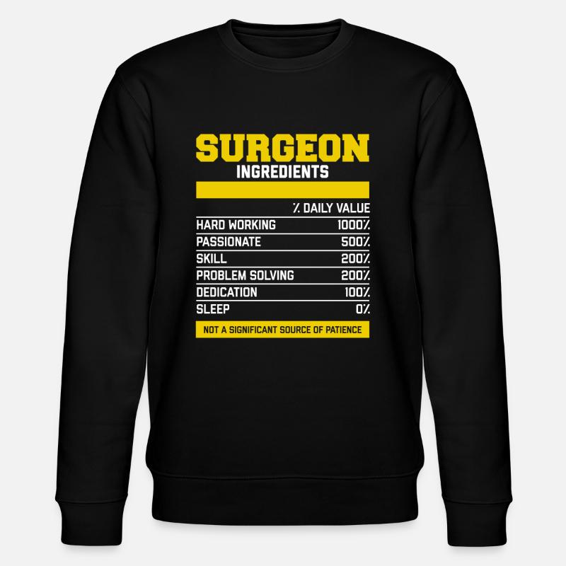Fancy Surgeon Ingredients T Shirt - Sweat bio CHANGER Stanley/Stella Unisexe - noir