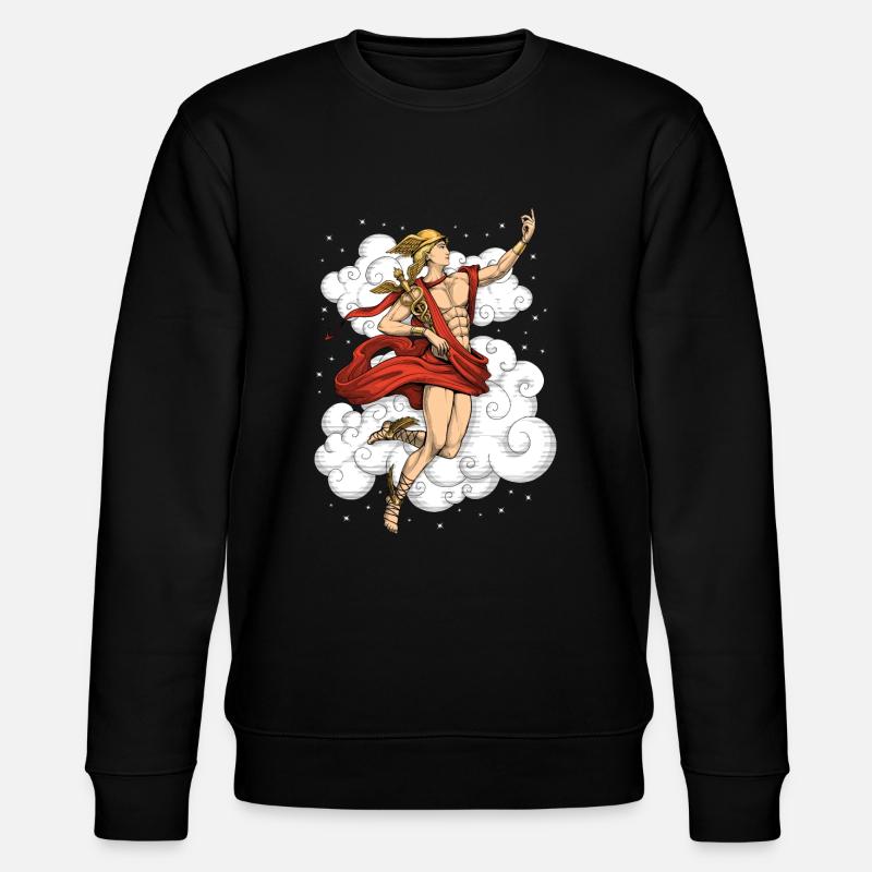 Greek God Hermes - Stanley/Stella CHANGER Unisex Organic Sweatshirt - black