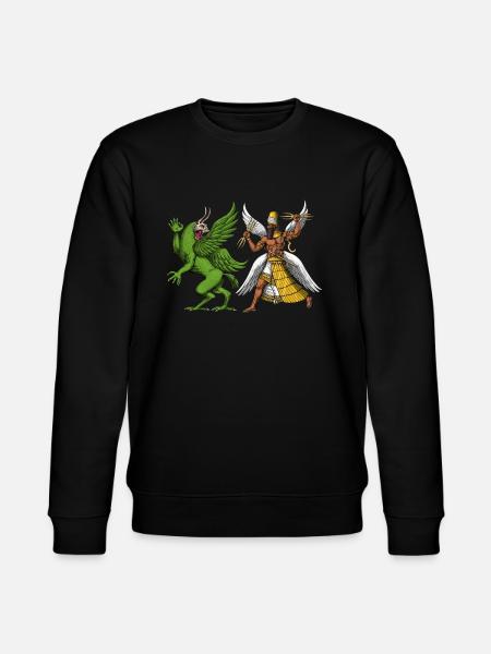 Tiamat And Marduk Sumerian Mythology - Stanley/Stella CHANGER Unisex Organic Sweatshirt - black