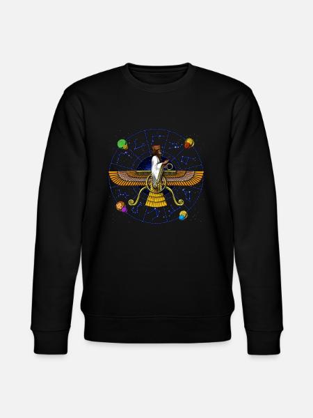 Ancient Anunnaki Symbol - Stanley/Stella CHANGER Unisex Organic Sweatshirt - black
