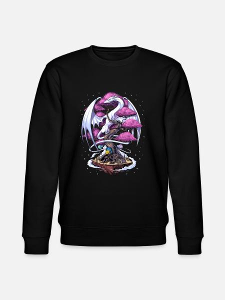 Japanese Dragon Cherry Blossom - Stanley/Stella CHANGER Unisex Organic Sweatshirt - black