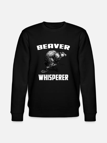 Beaver Whisperer - Stanley/Stella CHANGER Unisex Organic Sweatshirt - black