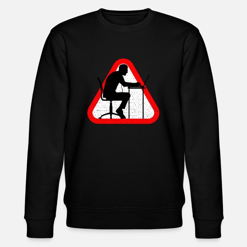 Attention Web Developer - Stanley/Stella Unisex Bio-Sweatshirt CHANGER  - Schwarz