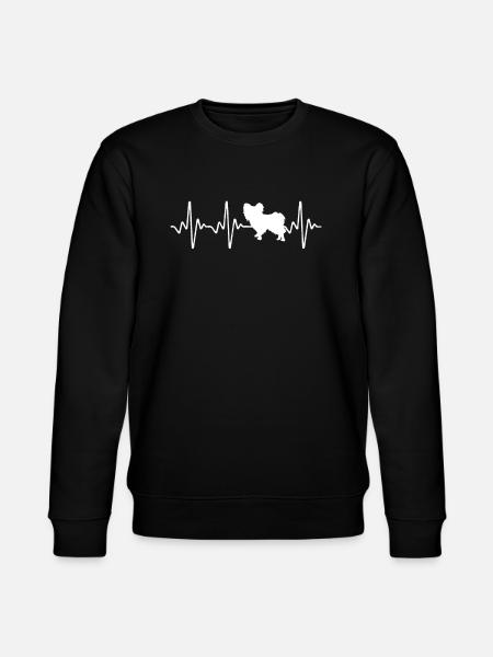 Papillon Heartbeat - Stanley/Stella CHANGER Unisex Organic Sweatshirt - black