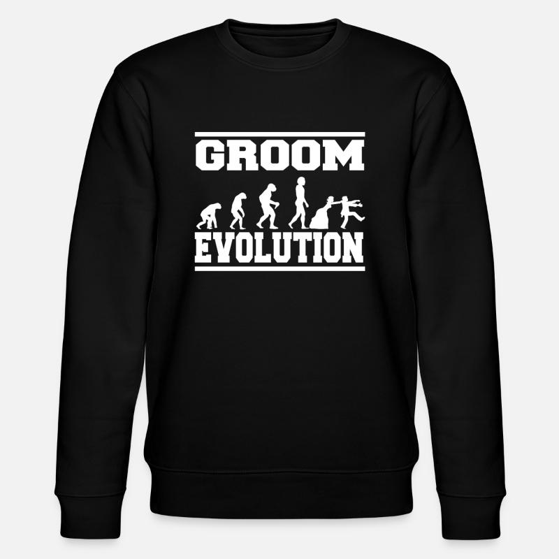 GROOM EVOLUTION Tea - Stanley/Stella CHANGER Unisex Organic Sweatshirt - black