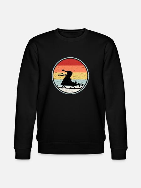 Sledding Tee For Father - Stanley/Stella Unisex Bio-Sweatshirt CHANGER  - Schwarz