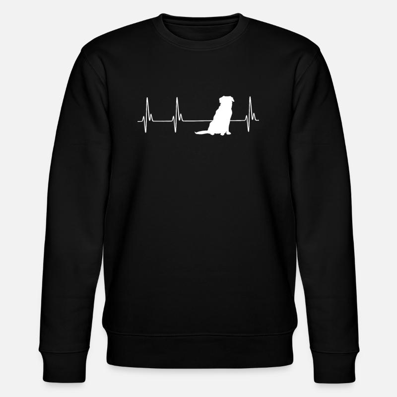 Golden Retriever ECG - Stanley/Stella CHANGER Unisex Organic Sweatshirt - black