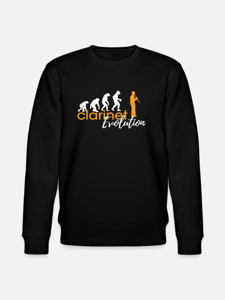 CLARINET EVOLUTION - Stanley/Stella CHANGER Unisex Organic Sweatshirt - black