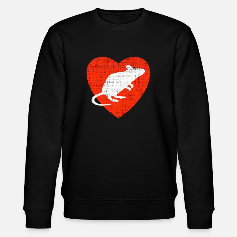 Cœur pour les souris - Sweat bio CHANGER Stanley/Stella Unisexe - noir