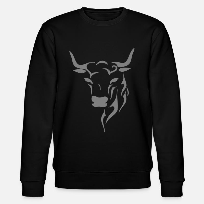 Tête de taureau - Sweat bio CHANGER Stanley/Stella Unisexe - noir