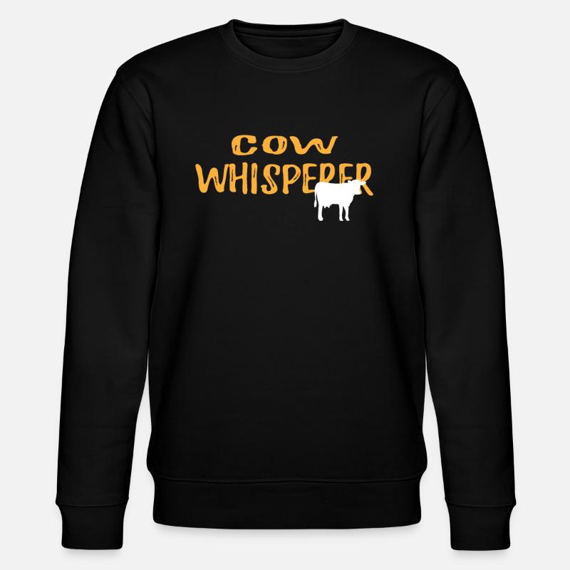 Cow Whisperer Graphic Tshirt - Stanley/Stella Unisex Bio-Sweatshirt CHANGER  - Schwarz