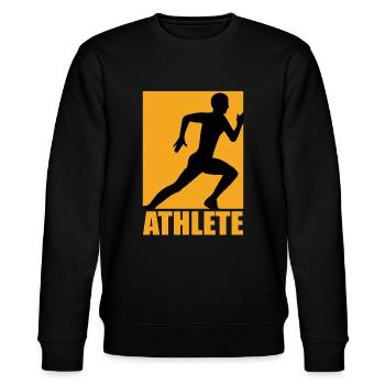 Athlete Design - Stanley/Stella Unisex Bio-Sweatshirt CHANGER  - Schwarz - Vorne - Nik (191cm) & Marisol (170cm)