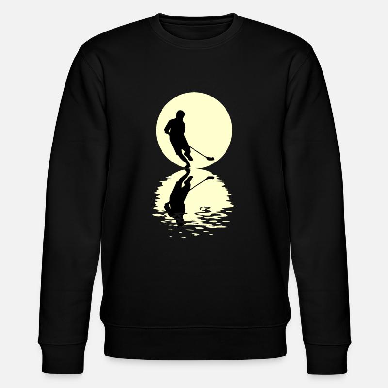 Boule de sol Lune - Sweat bio CHANGER Stanley/Stella Unisexe - noir